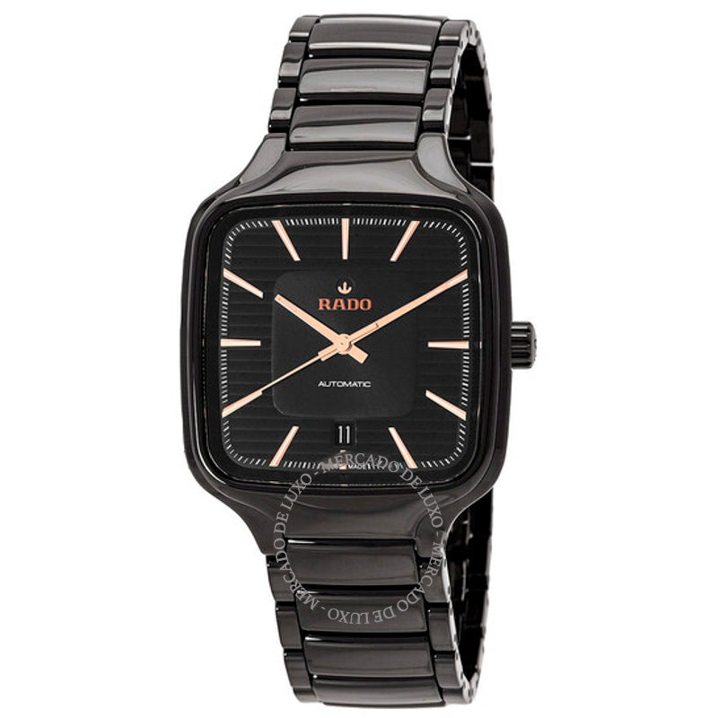 Relógio True Square Automático Mostrador Preto 38 mm - Mercado de Luxo - O Maior E-Commerce de Bens, Produtos e Serviços de Luxo do Brasil.