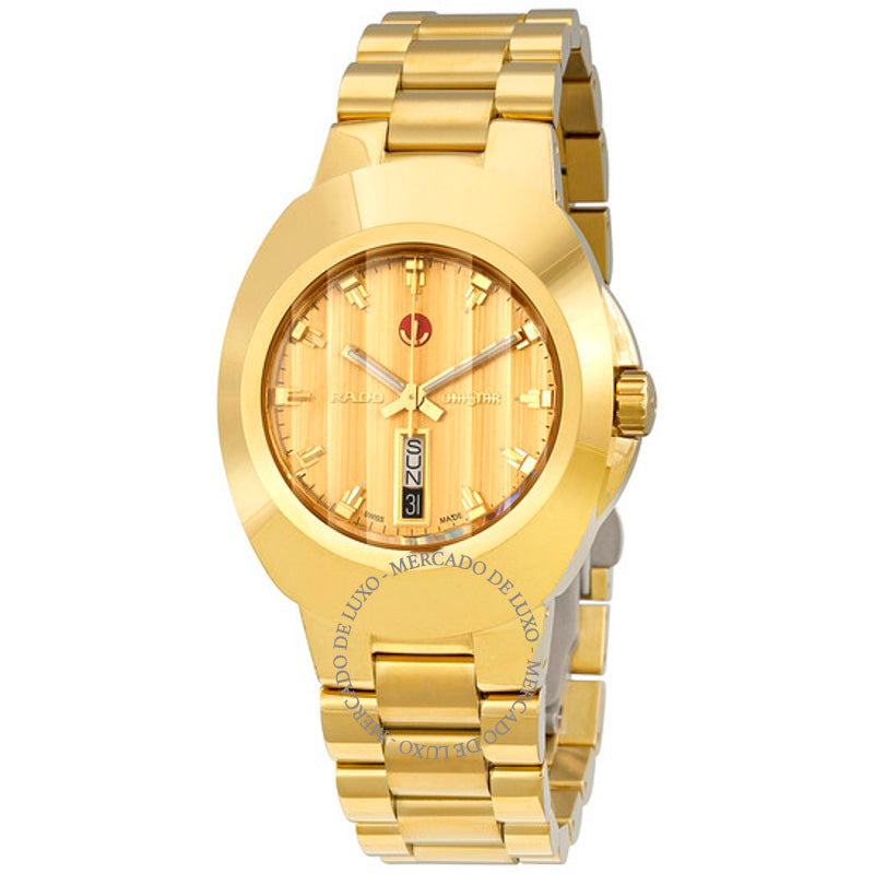 Relógio Novo mostrador dourado automático original 38 mm - Mercado de Luxo - O Maior E-Commerce de Bens, Produtos e Serviços de Luxo do Brasil.