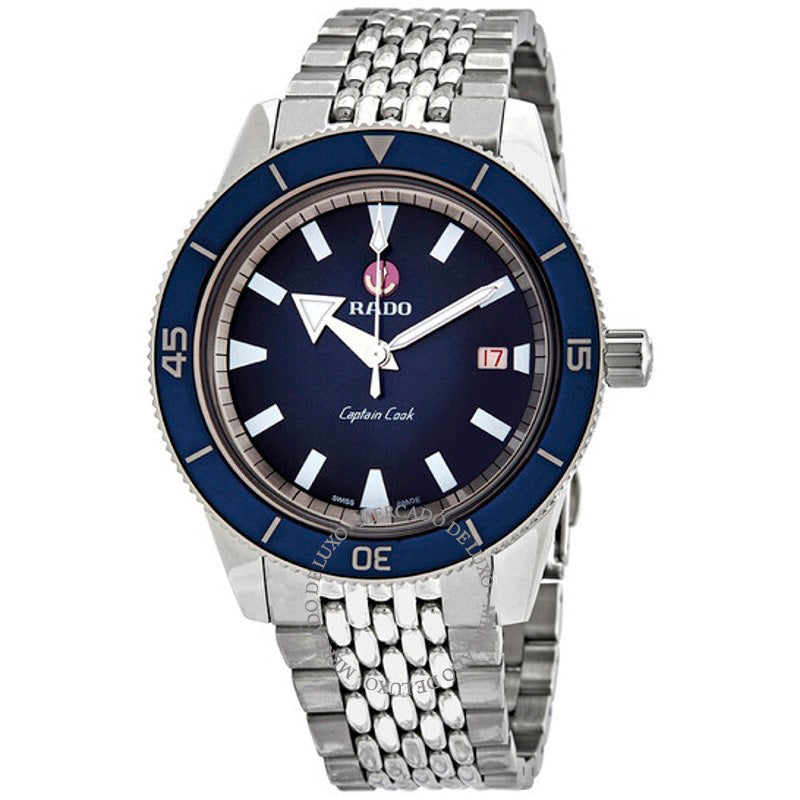 Relógio Capitão Cook Automático Mostrador Azul 42 mm - Mercado de Luxo - O Maior E-Commerce de Bens, Produtos e Serviços de Luxo do Brasil.