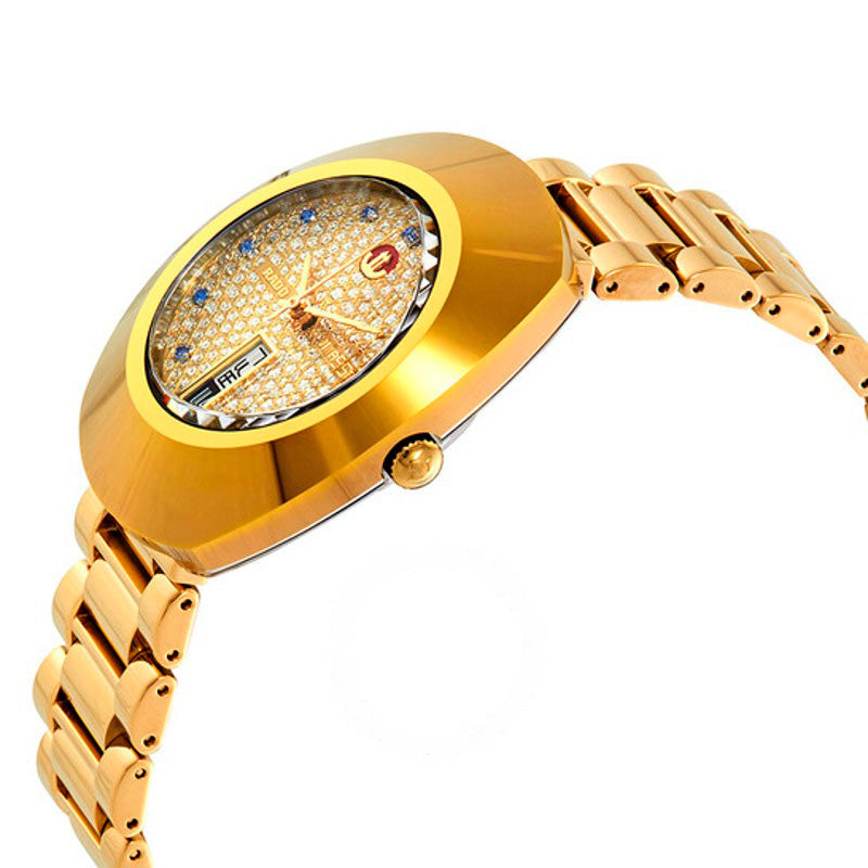 Relógio Mostrador dourado automático original 35 mm - Mercado de Luxo - O Maior E-Commerce de Bens, Produtos e Serviços de Luxo do Brasil.