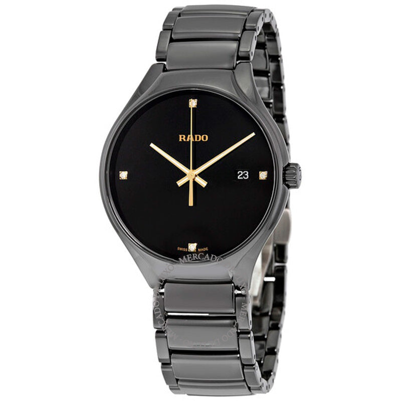 Relógio Mostrador preto verdadeiro 40 mm - Mercado de Luxo - O Maior E-Commerce de Bens, Produtos e Serviços de Luxo do Brasil.
