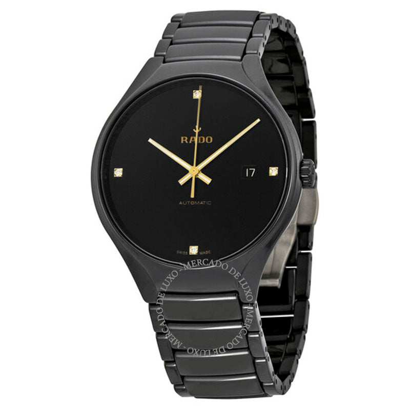 Relógio Mostrador preto verdadeiro 40 mm - Mercado de Luxo - O Maior E-Commerce de Bens, Produtos e Serviços de Luxo do Brasil.