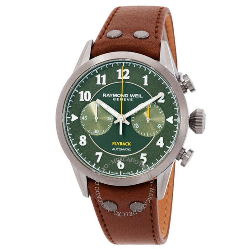 Relógio Freelancer Cronógrafo Automático Mostrador Verde 42 mm - Mercado de Luxo - O Maior E-Commerce de Bens, Produtos e Serviços de Luxo do Brasil.
