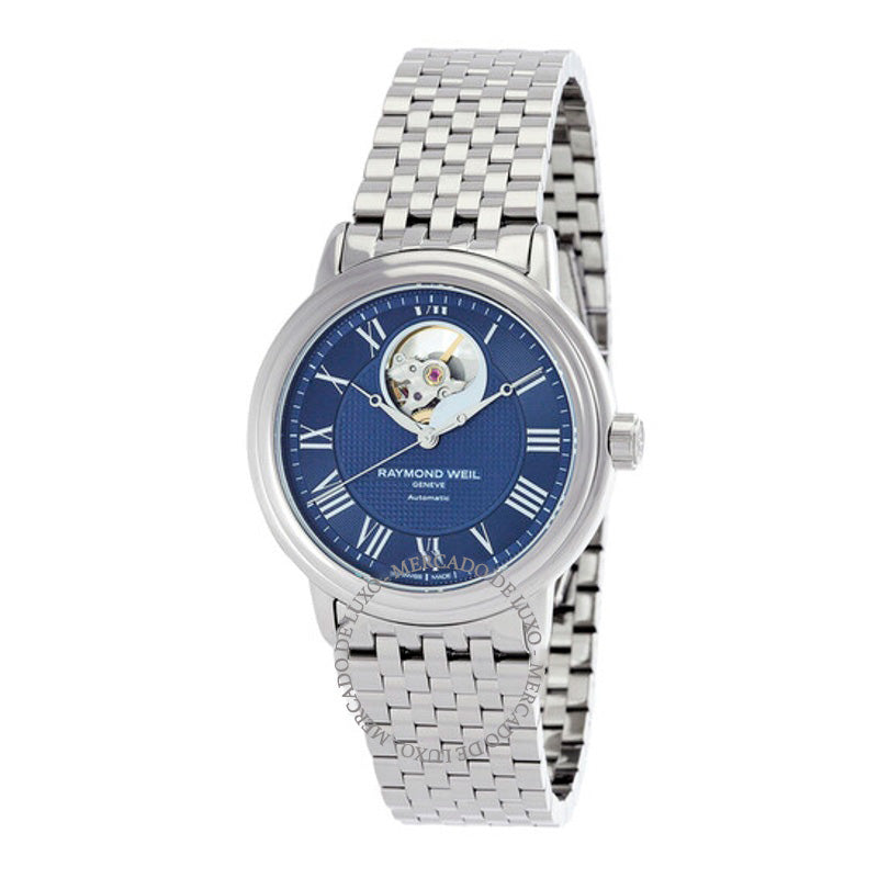 Relógio Maestro Automático Mostrador Azul 39 mm - Mercado de Luxo - O Maior E-Commerce de Bens, Produtos e Serviços de Luxo do Brasil.