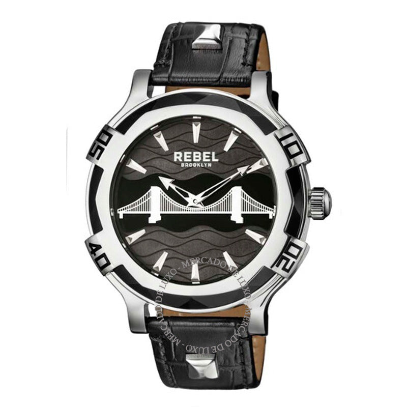 Relógio Ponte do Brooklyn Mostrador Preto 48 mm - Mercado de Luxo - O Maior E-Commerce de Bens, Produtos e Serviços de Luxo do Brasil.