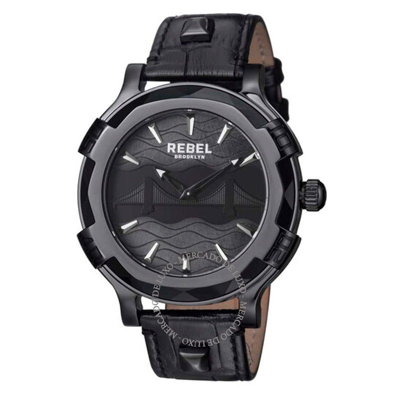 Relógio Ponte do Brooklyn Mostrador Preto 48 mm - Mercado de Luxo - O Maior E-Commerce de Bens, Produtos e Serviços de Luxo do Brasil.