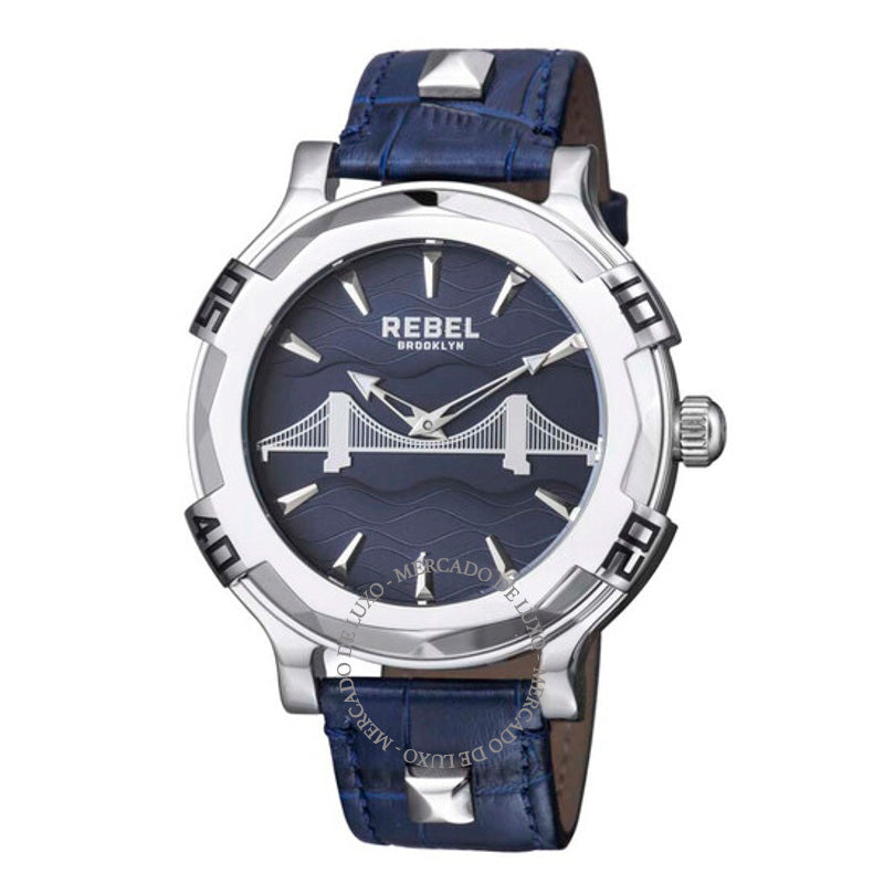 Relógio Mostrador Azul da Ponte do Brooklyn 48 mm - Mercado de Luxo - O Maior E-Commerce de Bens, Produtos e Serviços de Luxo do Brasil.