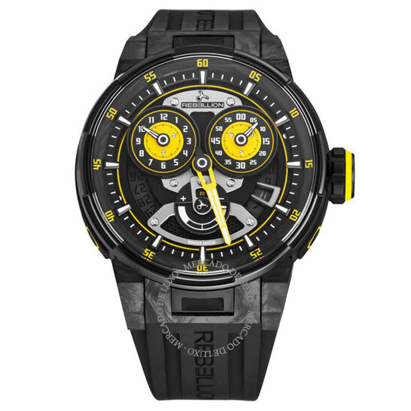 Relógio Predator 2.0 Cronógrafo Automático Mostrador Preto 48 mm - Mercado de Luxo - O Maior E-Commerce de Bens, Produtos e Serviços de Luxo do Brasil.