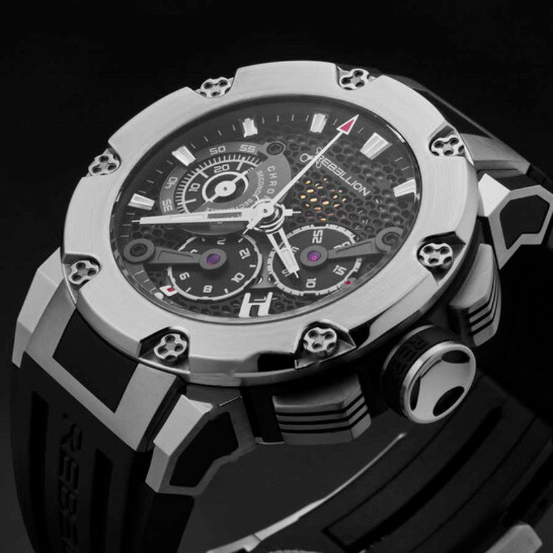 Relógio Predator Cronógrafo Automático Mostrador Preto 48 mm - Mercado de Luxo - O Maior E-Commerce de Bens, Produtos e Serviços de Luxo do Brasil.