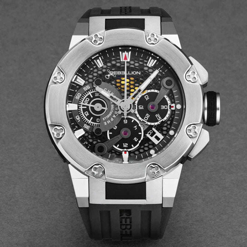 Relógio Predator Cronógrafo Automático Mostrador Preto 48 mm - Mercado de Luxo - O Maior E-Commerce de Bens, Produtos e Serviços de Luxo do Brasil.
