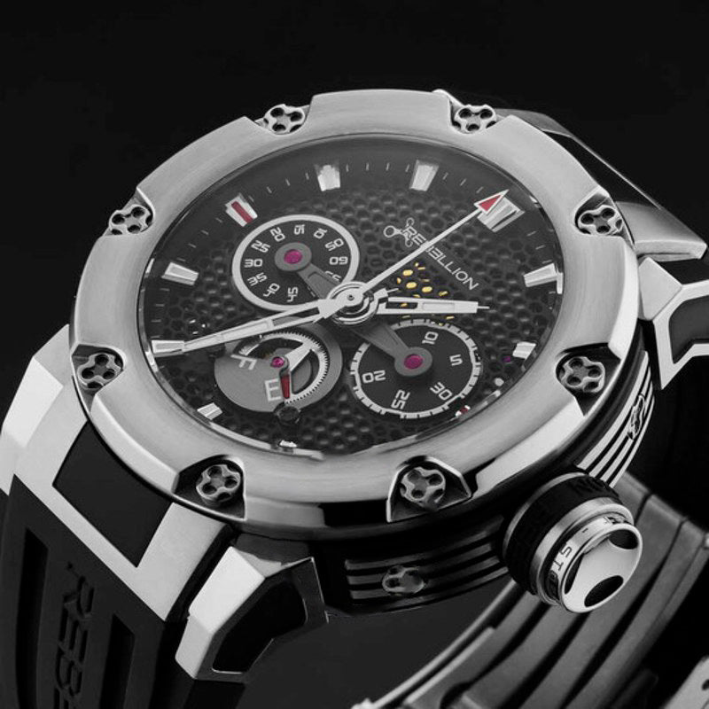Relógio Predator Cronógrafo Automático Mostrador Preto 48 mm - Mercado de Luxo - O Maior E-Commerce de Bens, Produtos e Serviços de Luxo do Brasil.