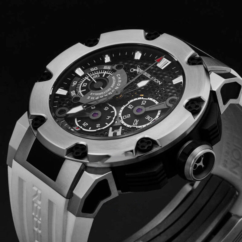 Relógio Predator Cronógrafo Automático Mostrador Preto 48 mm - Mercado de Luxo - O Maior E-Commerce de Bens, Produtos e Serviços de Luxo do Brasil.