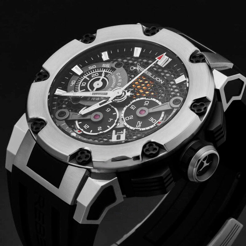 Relógio Predator Cronógrafo Automático Mostrador Preto 48 mm - Mercado de Luxo - O Maior E-Commerce de Bens, Produtos e Serviços de Luxo do Brasil.