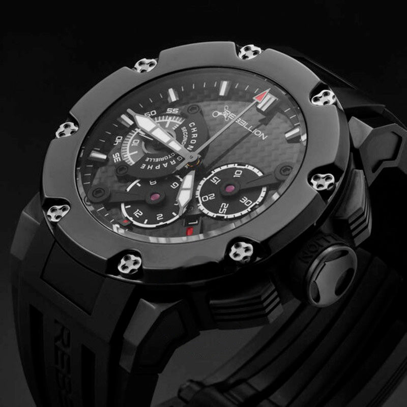 Relógio Predator Cronógrafo Automático Mostrador Preto 48 mm - Mercado de Luxo - O Maior E-Commerce de Bens, Produtos e Serviços de Luxo do Brasil.