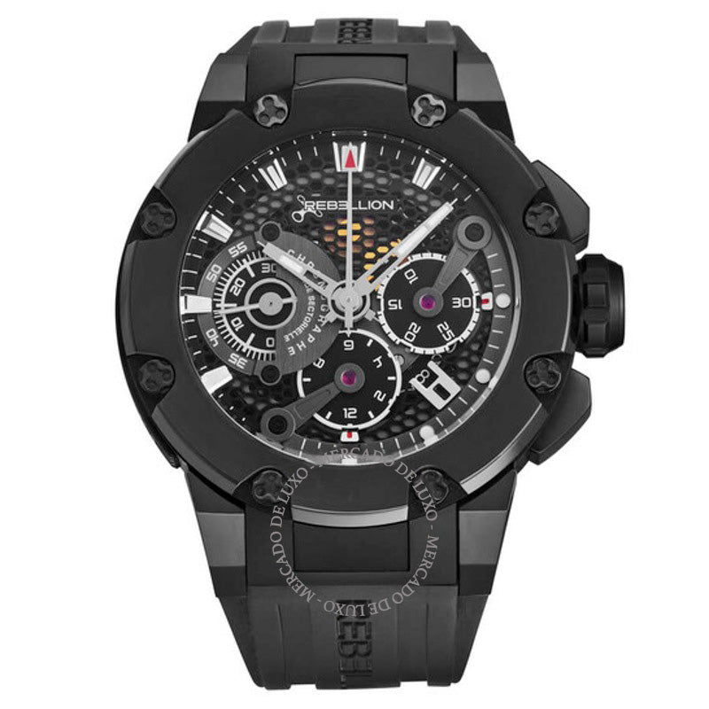 Relógio Predator Cronógrafo Automático Mostrador Preto 48 mm - Mercado de Luxo - O Maior E-Commerce de Bens, Produtos e Serviços de Luxo do Brasil.