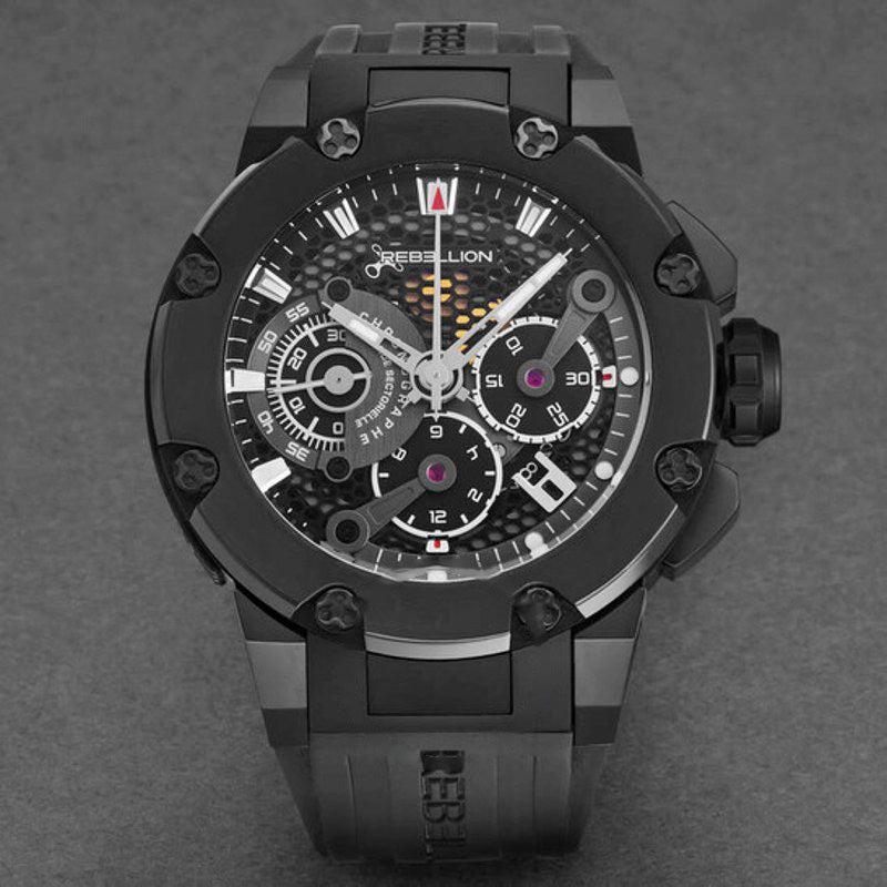 Relógio Predator Cronógrafo Automático Mostrador Preto 48 mm - Mercado de Luxo - O Maior E-Commerce de Bens, Produtos e Serviços de Luxo do Brasil.