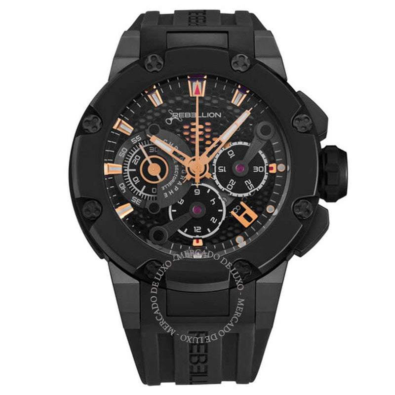 Relógio Predator Cronógrafo Automático Mostrador Preto 48 mm - Mercado de Luxo - O Maior E-Commerce de Bens, Produtos e Serviços de Luxo do Brasil.