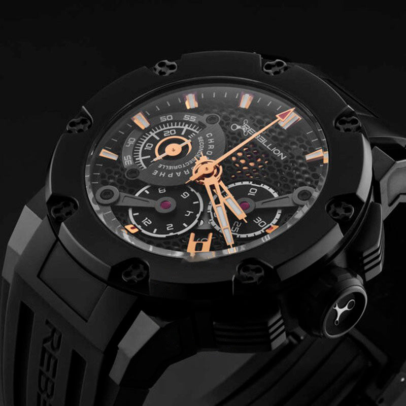 Relógio Predator Cronógrafo Automático Mostrador Preto 48 mm - Mercado de Luxo - O Maior E-Commerce de Bens, Produtos e Serviços de Luxo do Brasil.