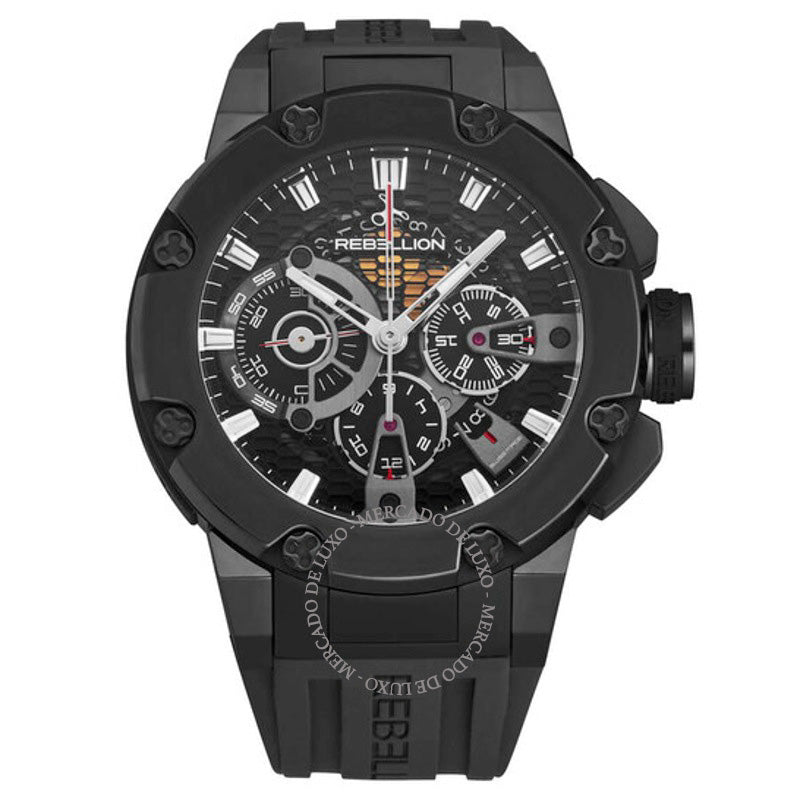 Relógio Predator Cronógrafo Automático Mostrador Preto 48 mm - Mercado de Luxo - O Maior E-Commerce de Bens, Produtos e Serviços de Luxo do Brasil.