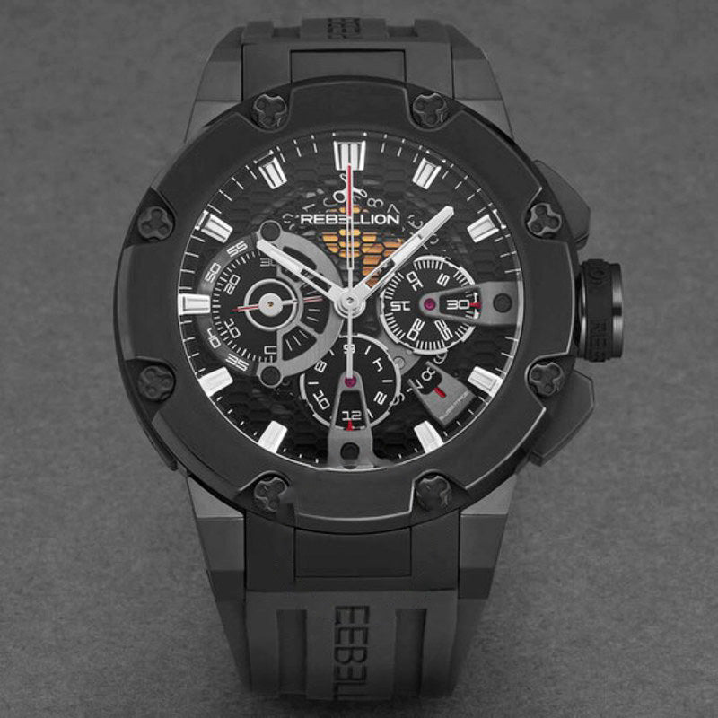 Relógio Predator Cronógrafo Automático Mostrador Preto 48 mm - Mercado de Luxo - O Maior E-Commerce de Bens, Produtos e Serviços de Luxo do Brasil.