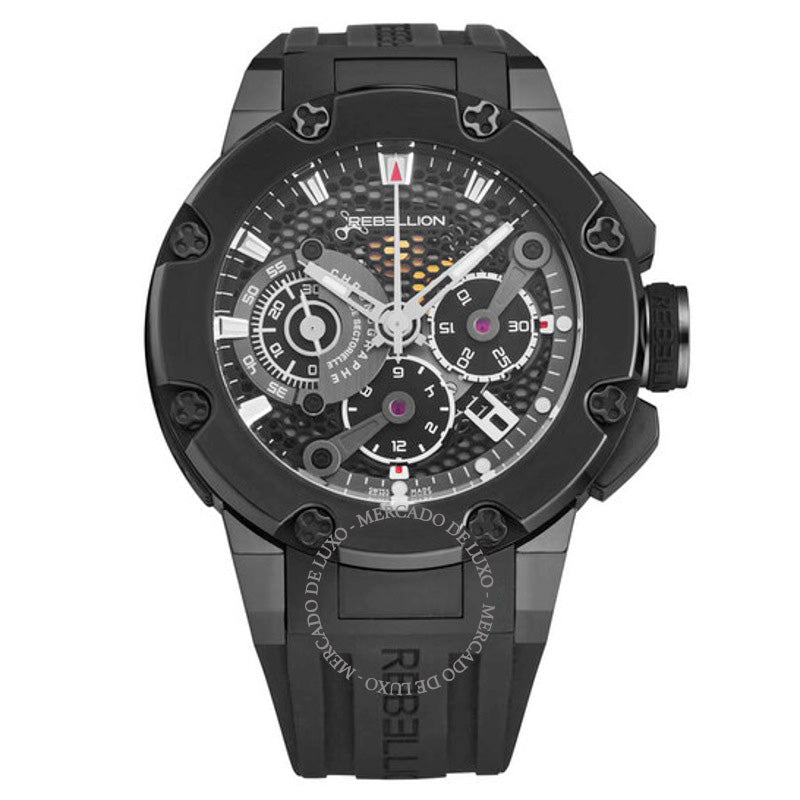 Relógio Predator Cronógrafo Automático Mostrador Preto 48 mm - Mercado de Luxo - O Maior E-Commerce de Bens, Produtos e Serviços de Luxo do Brasil.