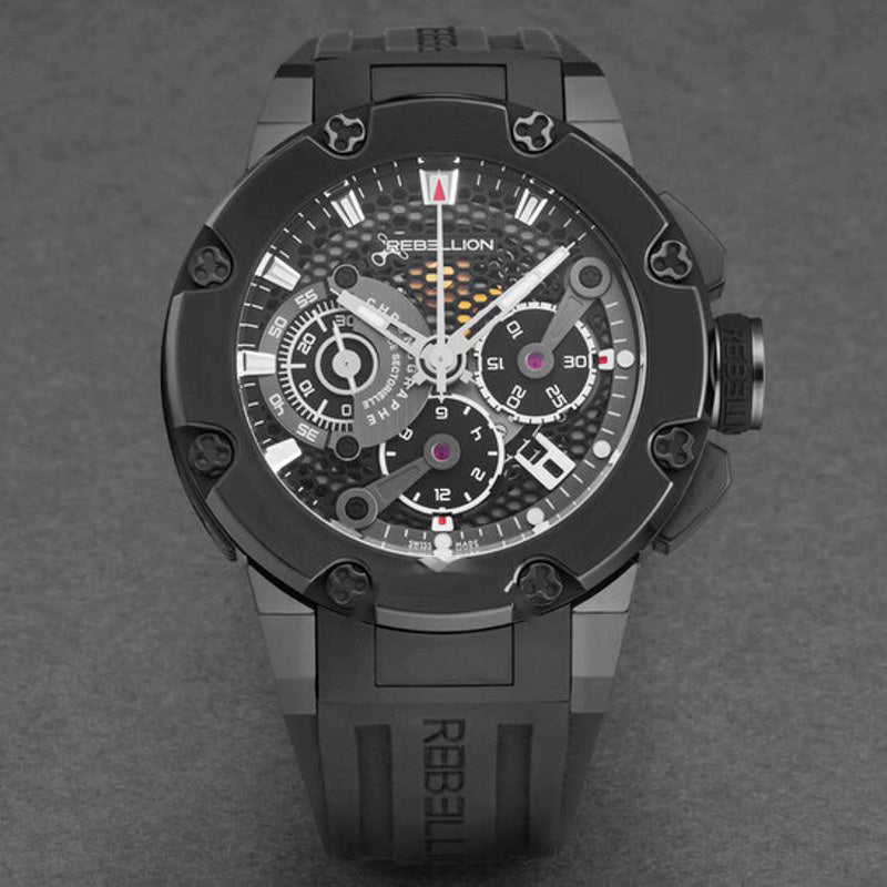 Relógio Predator Cronógrafo Automático Mostrador Preto 48 mm - Mercado de Luxo - O Maior E-Commerce de Bens, Produtos e Serviços de Luxo do Brasil.