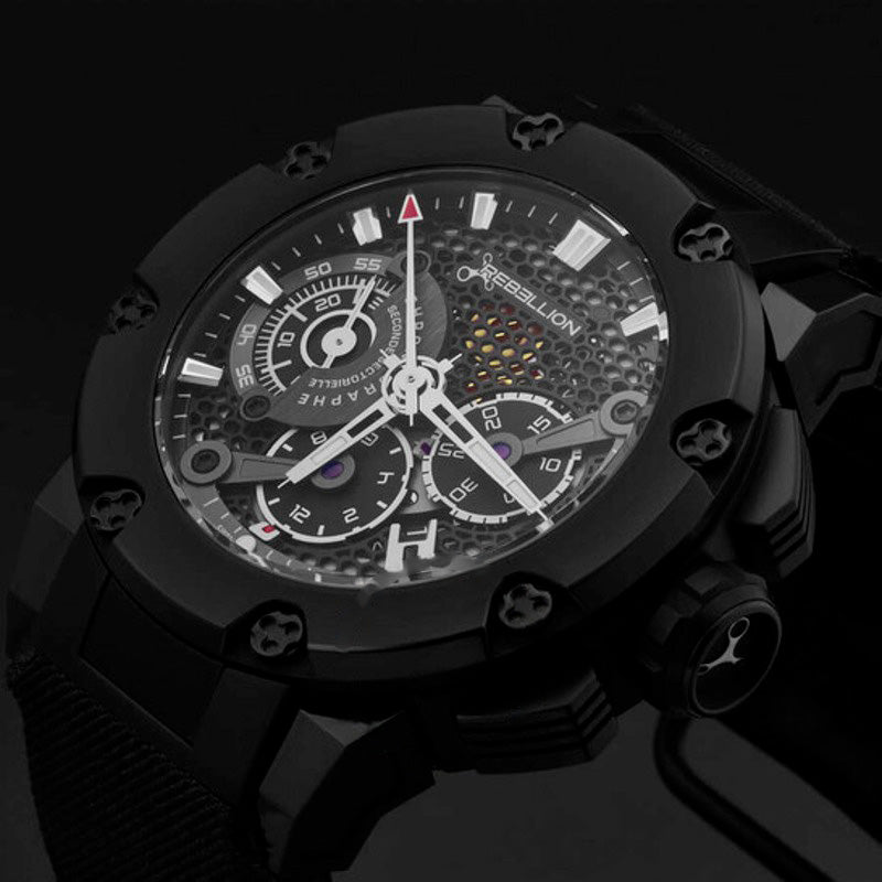 Relógio Predator Cronógrafo Automático Mostrador Preto 48 mm - Mercado de Luxo - O Maior E-Commerce de Bens, Produtos e Serviços de Luxo do Brasil.
