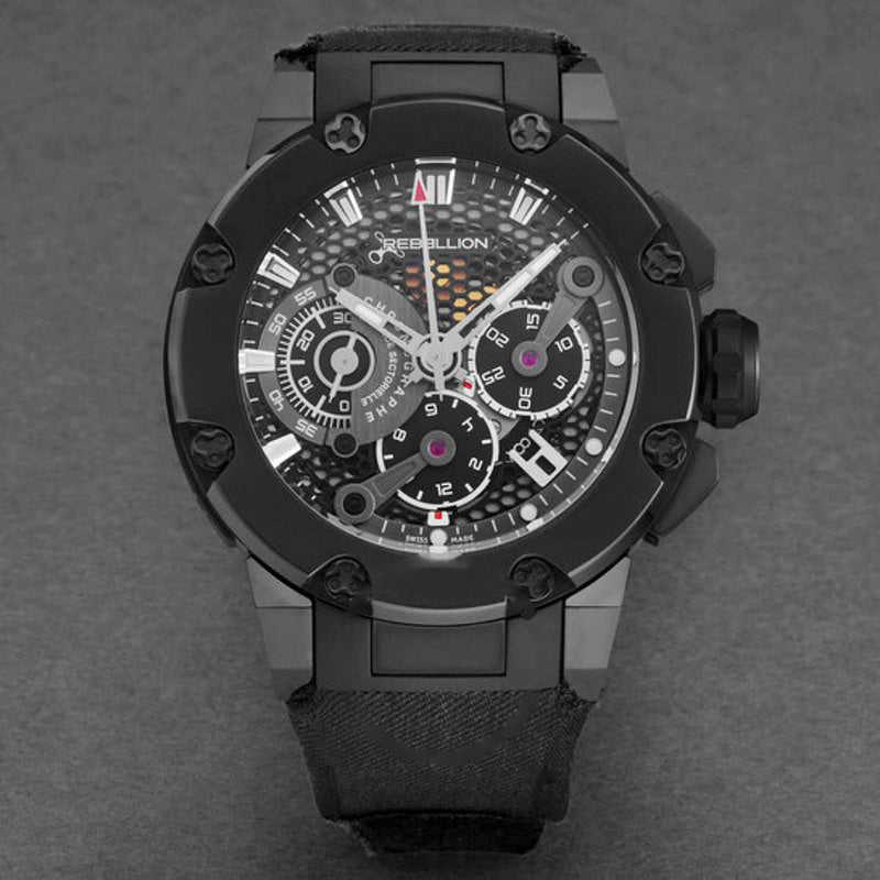 Relógio Predator Cronógrafo Automático Mostrador Preto 48 mm - Mercado de Luxo - O Maior E-Commerce de Bens, Produtos e Serviços de Luxo do Brasil.