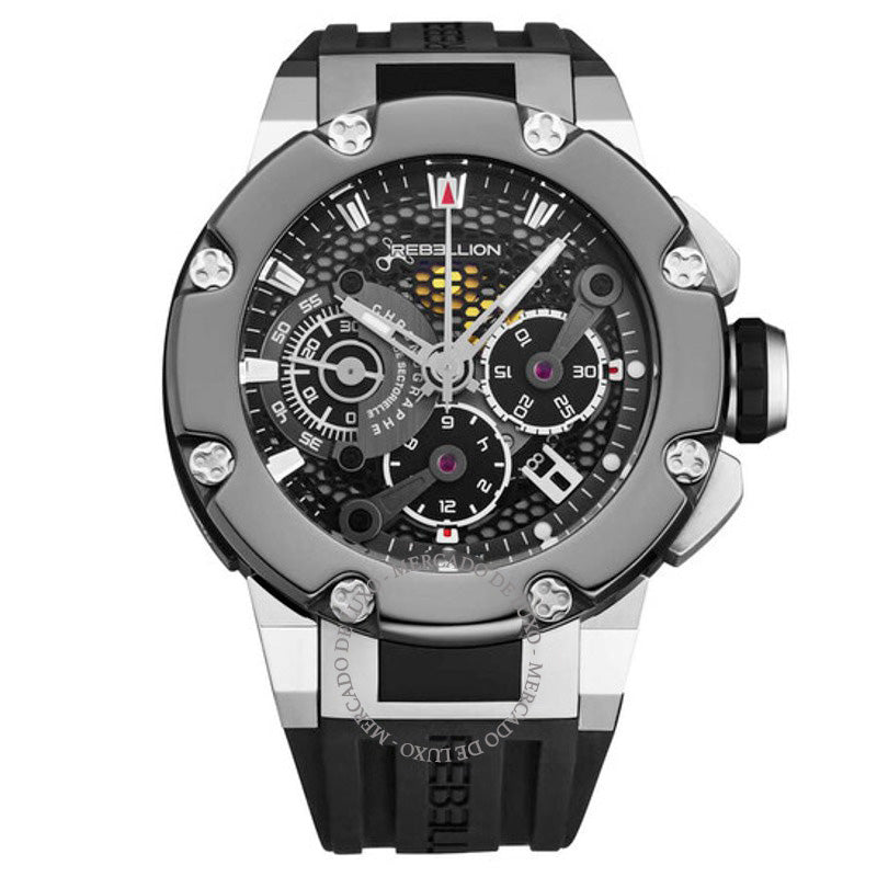 Relógio Predator Cronógrafo Automático Mostrador Preto 48 mm - Mercado de Luxo - O Maior E-Commerce de Bens, Produtos e Serviços de Luxo do Brasil.