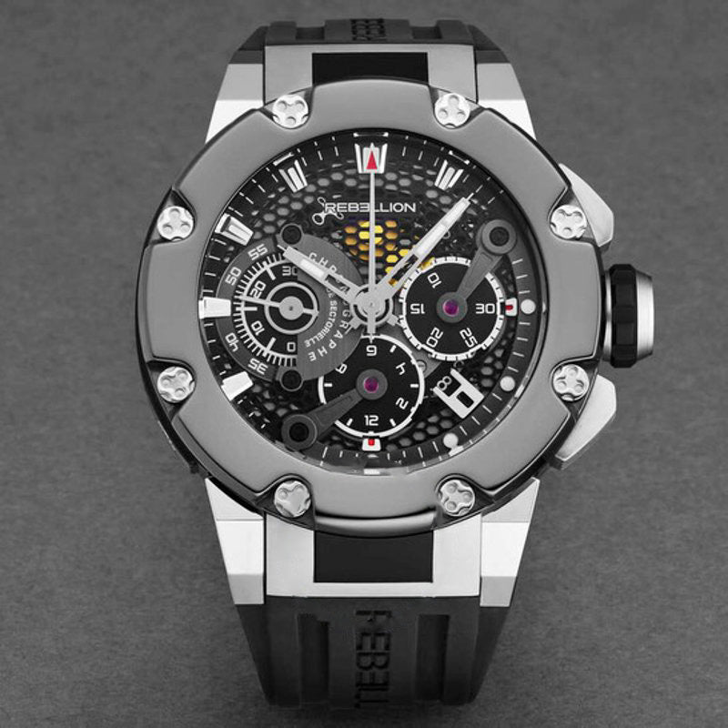 Relógio Predator Cronógrafo Automático Mostrador Preto 48 mm - Mercado de Luxo - O Maior E-Commerce de Bens, Produtos e Serviços de Luxo do Brasil.
