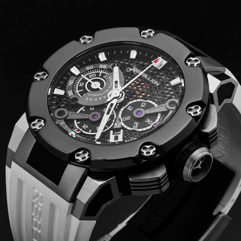 Relógio Predator Cronógrafo Automático Mostrador Preto 48 mm - Mercado de Luxo - O Maior E-Commerce de Bens, Produtos e Serviços de Luxo do Brasil.