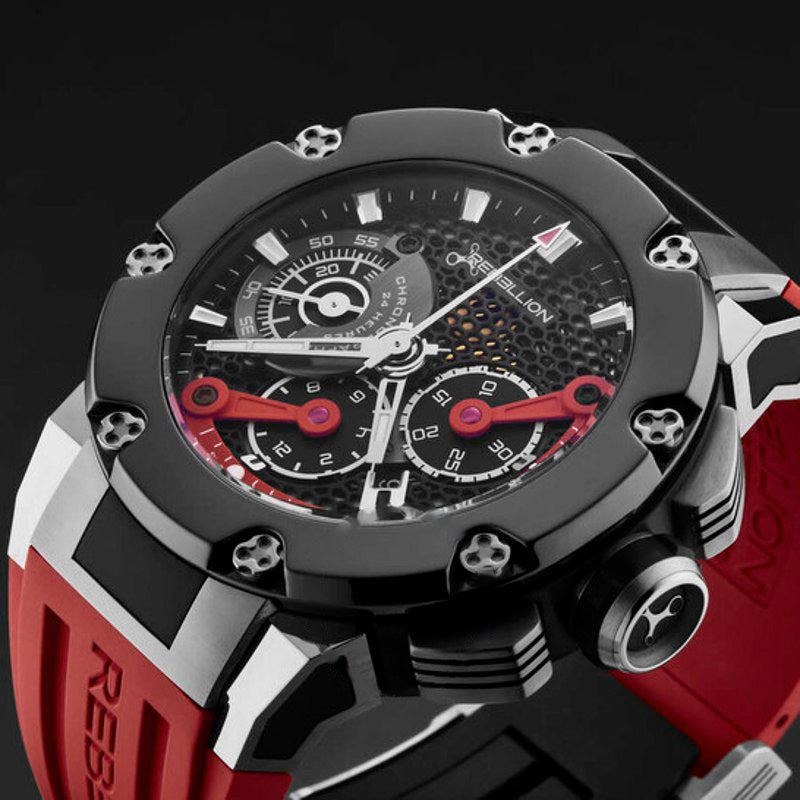 Relógio Predator Cronógrafo Automático Mostrador Preto 48 mm - Mercado de Luxo - O Maior E-Commerce de Bens, Produtos e Serviços de Luxo do Brasil.