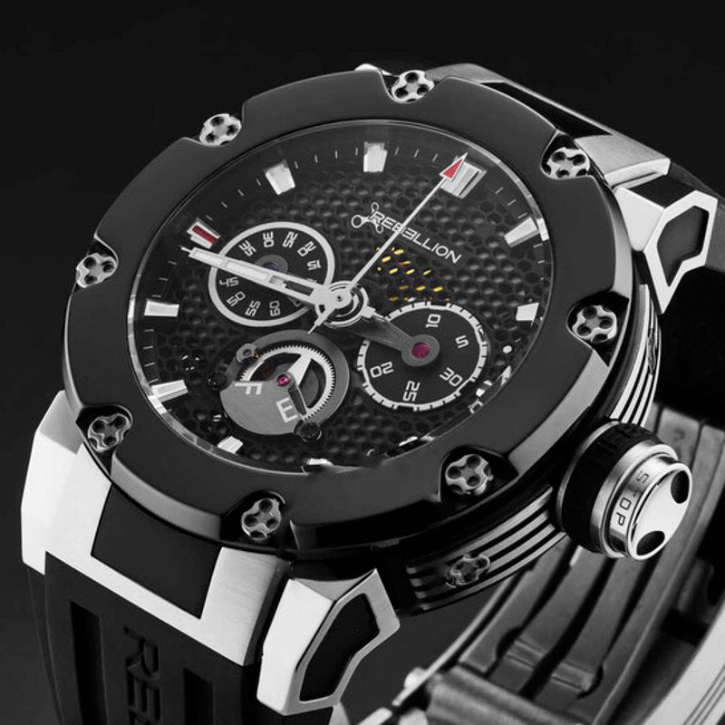 Relógio Predator Cronógrafo Automático Mostrador Preto 48 mm - Mercado de Luxo - O Maior E-Commerce de Bens, Produtos e Serviços de Luxo do Brasil.