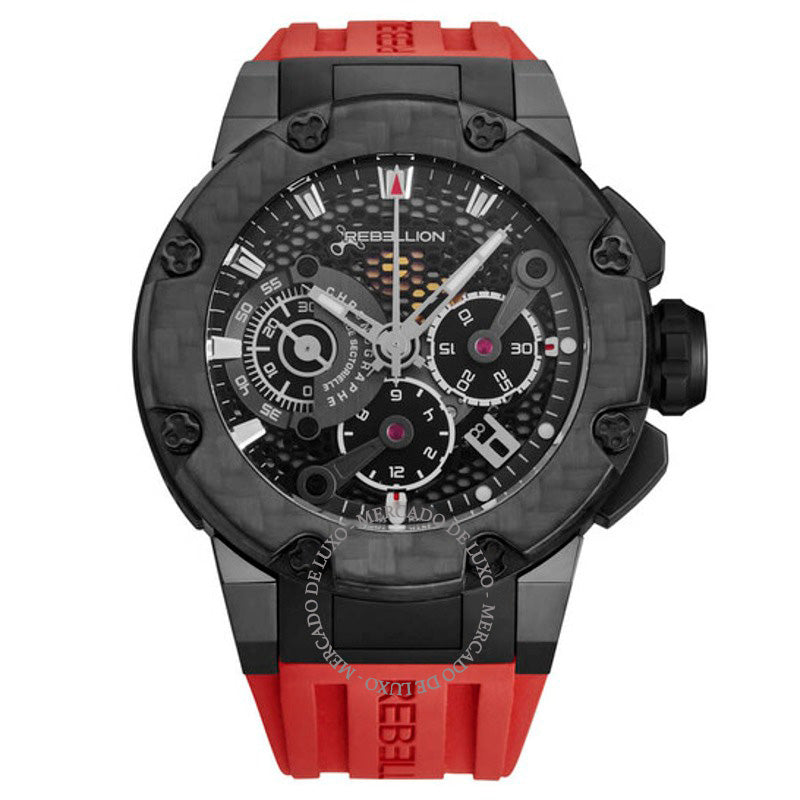 Relógio Predator Cronógrafo Automático Mostrador Preto 48 mm - Mercado de Luxo - O Maior E-Commerce de Bens, Produtos e Serviços de Luxo do Brasil.