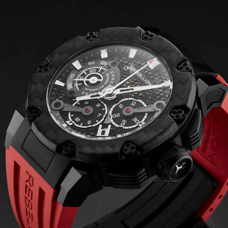 Relógio Predator Cronógrafo Automático Mostrador Preto 48 mm - Mercado de Luxo - O Maior E-Commerce de Bens, Produtos e Serviços de Luxo do Brasil.
