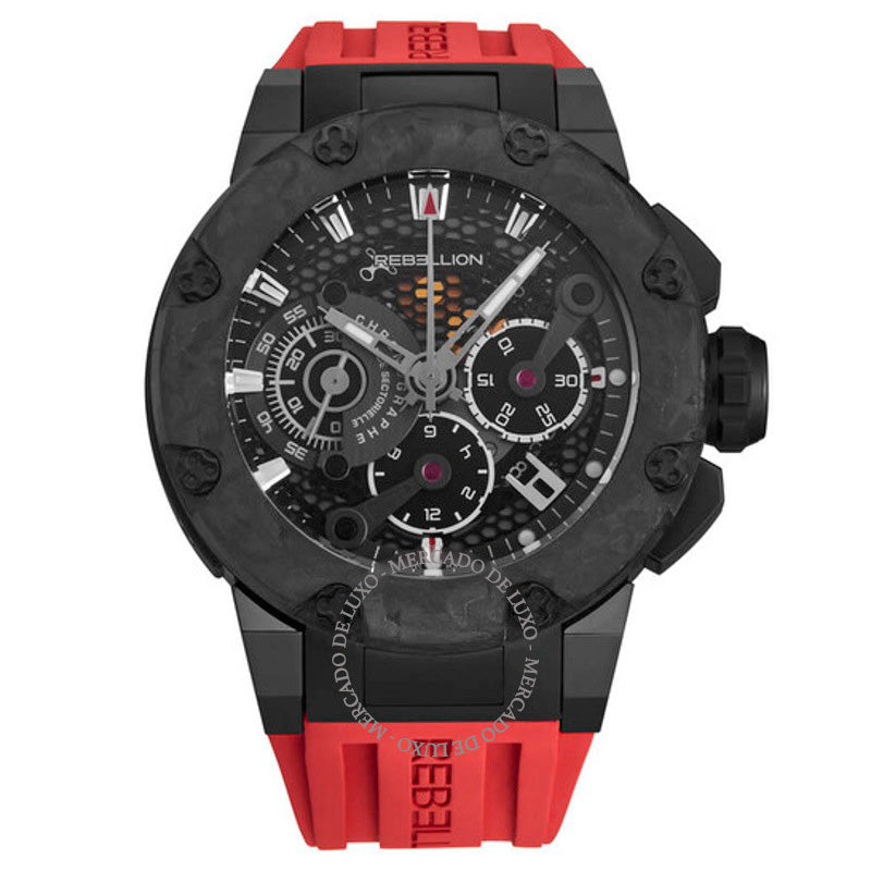 Relógio Predator Cronógrafo Automático Mostrador Preto 48 mm - Mercado de Luxo - O Maior E-Commerce de Bens, Produtos e Serviços de Luxo do Brasil.