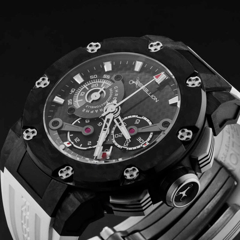 Relógio Predator Cronógrafo Automático Mostrador Preto 48 mm - Mercado de Luxo - O Maior E-Commerce de Bens, Produtos e Serviços de Luxo do Brasil.