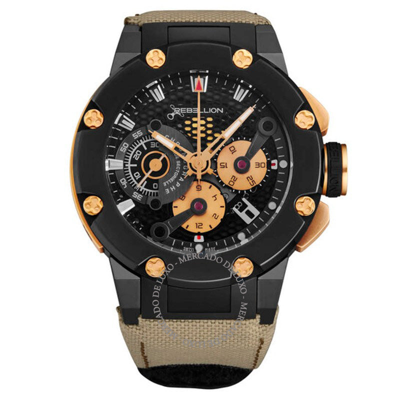 Relógio Predator Cronógrafo Automático Mostrador Preto 48 mm - Mercado de Luxo - O Maior E-Commerce de Bens, Produtos e Serviços de Luxo do Brasil.