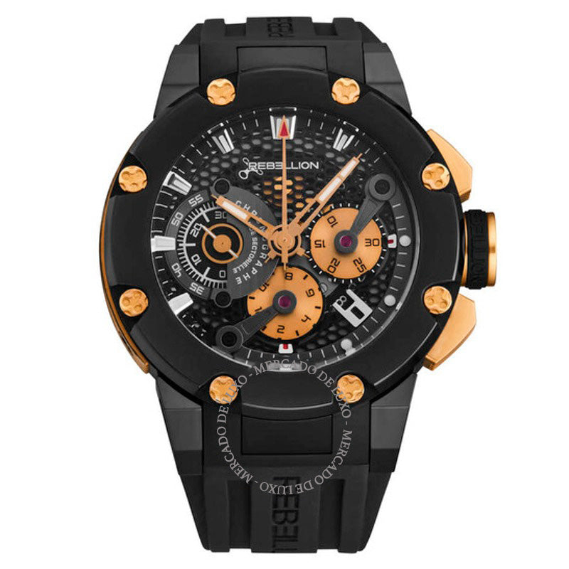 Relógio Predator Cronógrafo Automático Mostrador Preto  - Mercado de Luxo - O Maior E-Commerce de Bens, Produtos e Serviços de Luxo do Brasil.