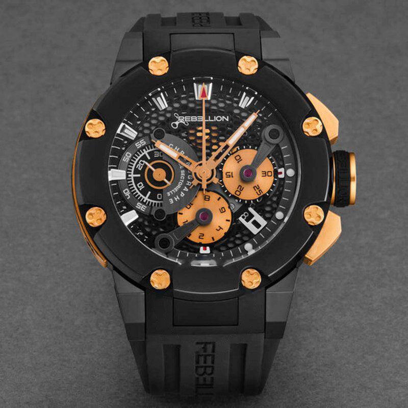Relógio Predator Cronógrafo Automático Mostrador Preto  - Mercado de Luxo - O Maior E-Commerce de Bens, Produtos e Serviços de Luxo do Brasil.