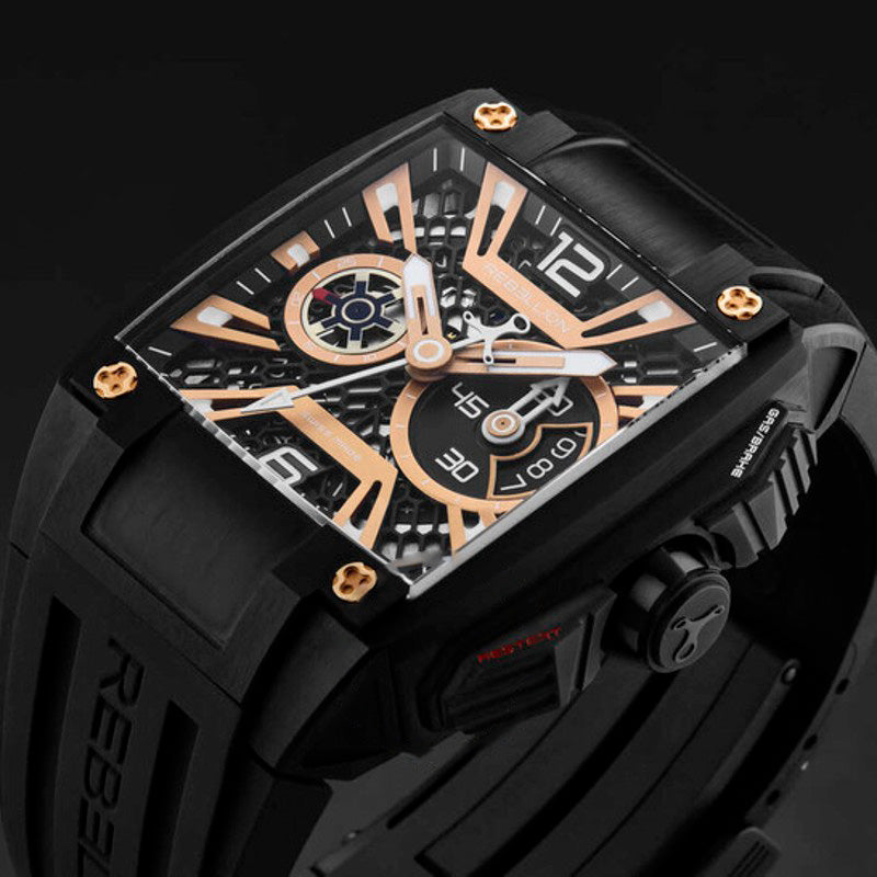 Relógio Re-Volt Cronógrafo Automático Mostrador Preto 43 mm - Mercado de Luxo - O Maior E-Commerce de Bens, Produtos e Serviços de Luxo do Brasil.