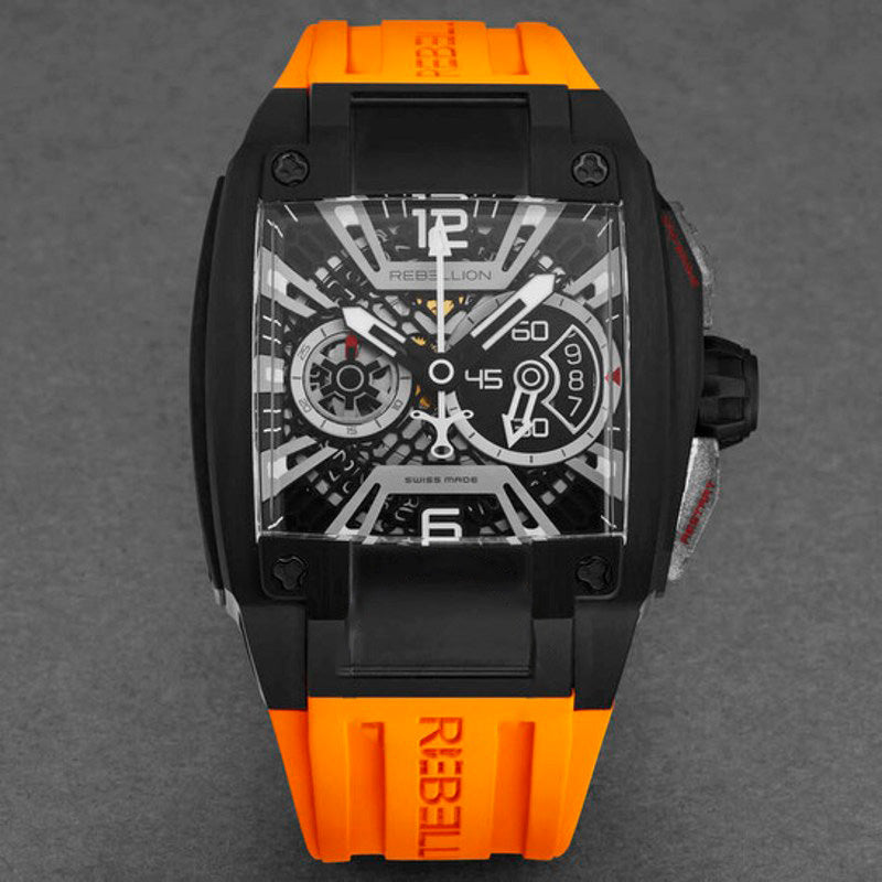 Relógio Re-Volt Cronógrafo Automático Mostrador Preto 43 mm - Mercado de Luxo - O Maior E-Commerce de Bens, Produtos e Serviços de Luxo do Brasil.