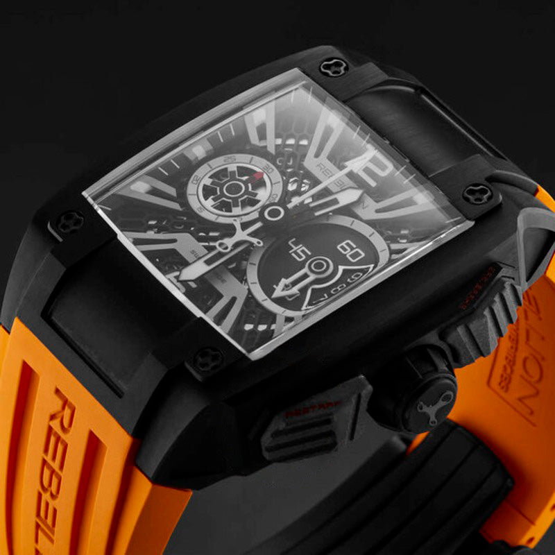 Relógio Re-Volt Cronógrafo Automático Mostrador Preto 43 mm - Mercado de Luxo - O Maior E-Commerce de Bens, Produtos e Serviços de Luxo do Brasil.