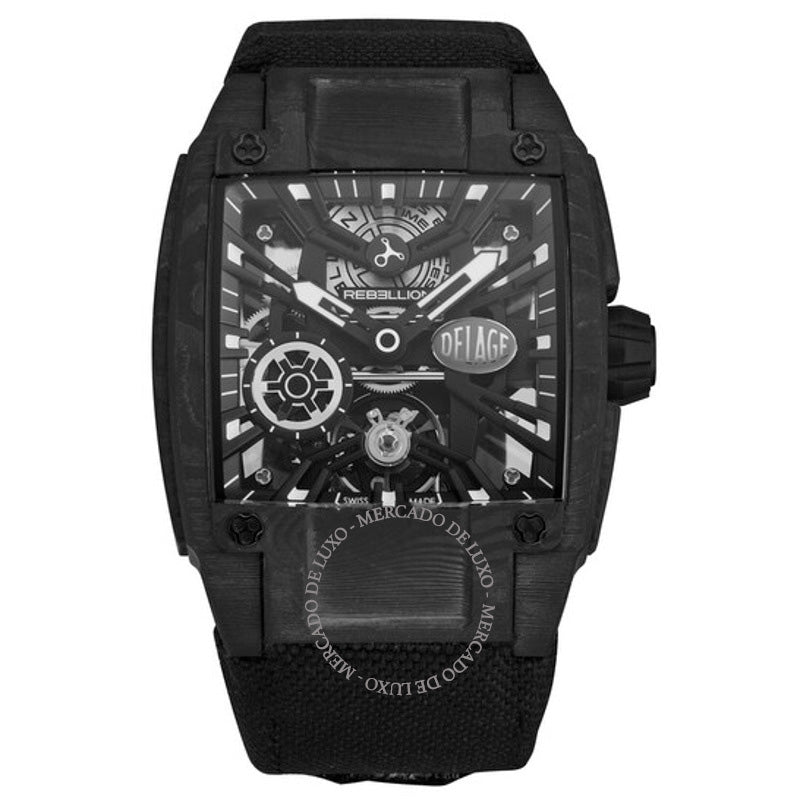 Relógio Re-Volt Automático Mostrador Preto 41 mm - Mercado de Luxo - O Maior E-Commerce de Bens, Produtos e Serviços de Luxo do Brasil.