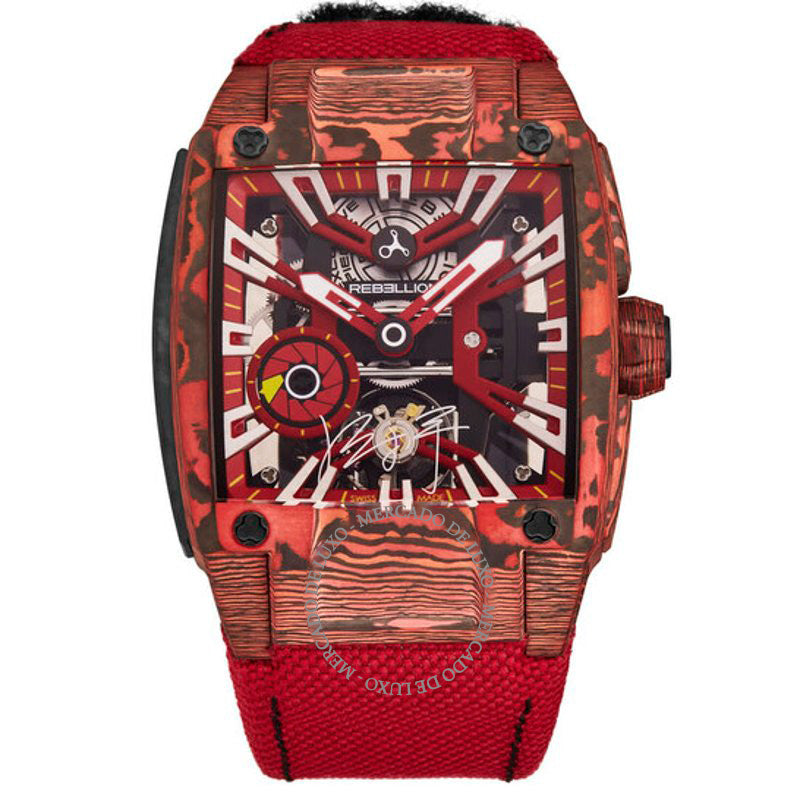Relógio Re-Volt Corda Manual Mostrador Vermelho 38 mm - Mercado de Luxo - O Maior E-Commerce de Bens, Produtos e Serviços de Luxo do Brasil.