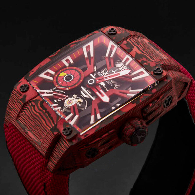 Relógio Re-Volt Corda Manual Mostrador Vermelho 38 mm - Mercado de Luxo - O Maior E-Commerce de Bens, Produtos e Serviços de Luxo do Brasil.