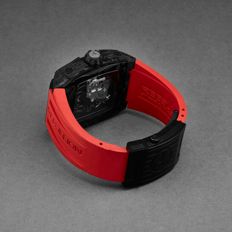 Relógio Re-Volt Mostrador Vermelho Automático 40 mm - Mercado de Luxo - O Maior E-Commerce de Bens, Produtos e Serviços de Luxo do Brasil.