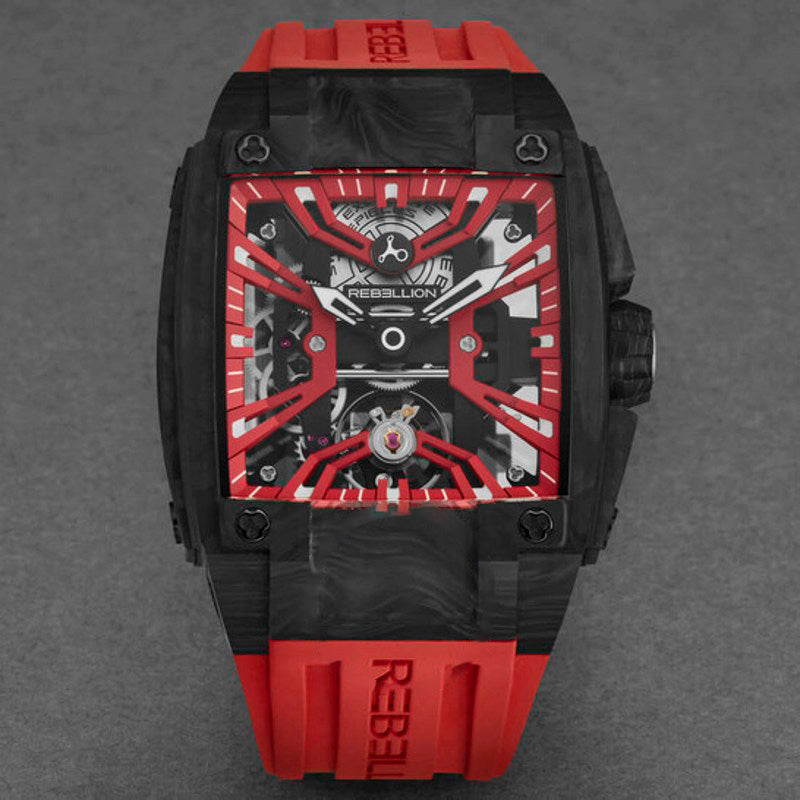 Relógio Re-Volt Mostrador Vermelho Automático 40 mm - Mercado de Luxo - O Maior E-Commerce de Bens, Produtos e Serviços de Luxo do Brasil.