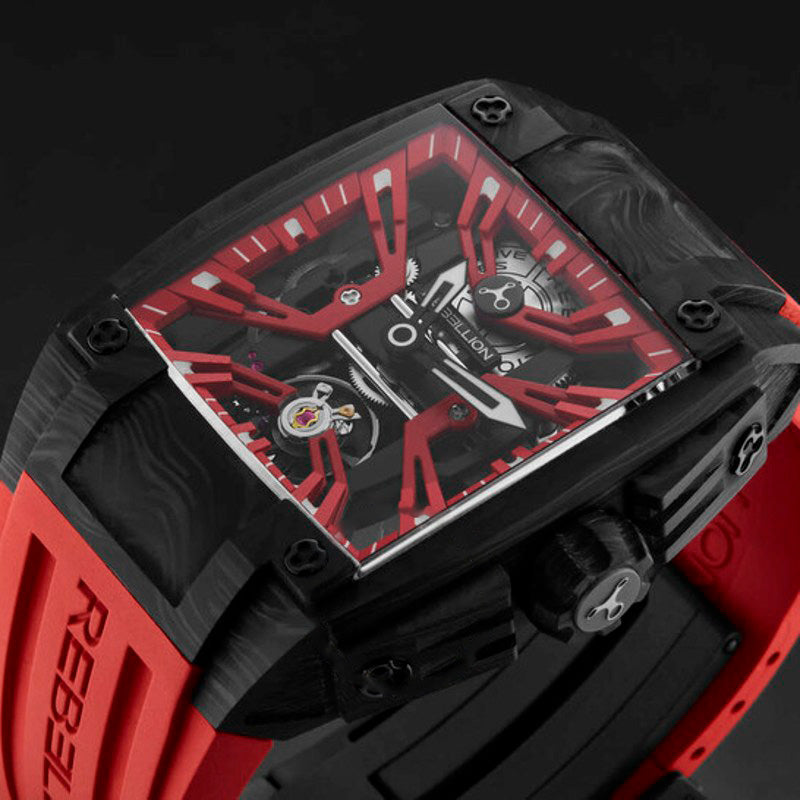 Relógio Re-Volt Mostrador Vermelho Automático 40 mm - Mercado de Luxo - O Maior E-Commerce de Bens, Produtos e Serviços de Luxo do Brasil.