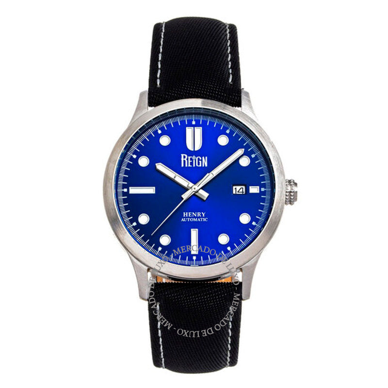 Relógio Henry Automático Mostrador Azul 43 mm - Mercado de Luxo - O Maior E-Commerce de Bens, Produtos e Serviços de Luxo do Brasil.